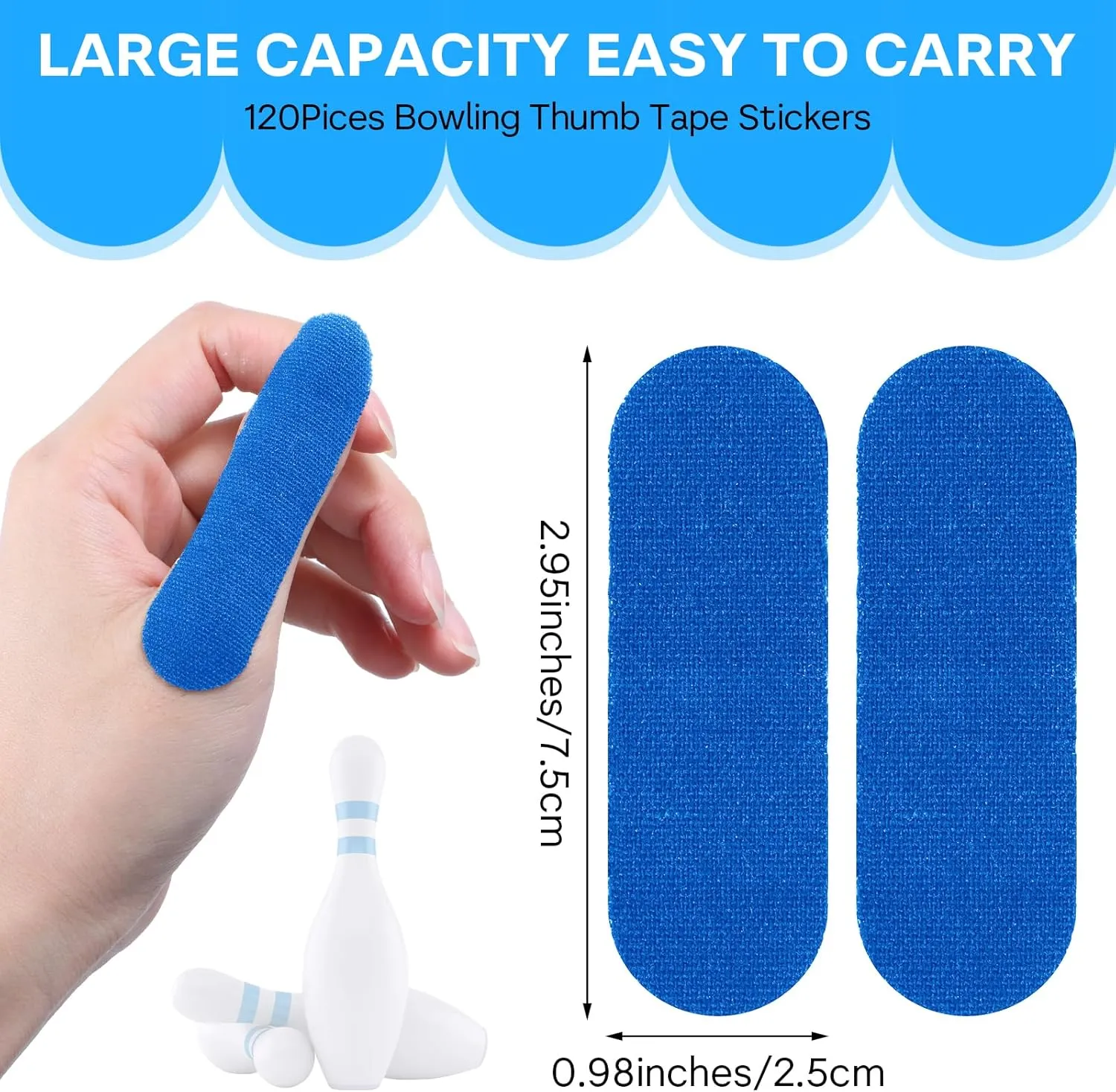 120PCS Flex Bowler Protective Tape - Bowling Thumb Tape Bowling Finger Tape