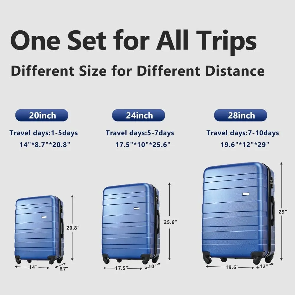 4-Piece Luggage Set | Expandable ABS Hard Shell Suitcases   Travel Bag | Carry-On & Checked Sizes with 360 Spinner Wheels | Lightweight & Durable - Grey Green (Black Brown   ABS)