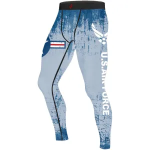 Air Force Veteran Men's Compression Leggings