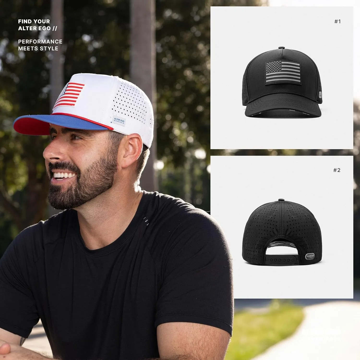 Alter Ego Coaster Splash Running Hat  Lightweight, Water Repellent, Men & Women