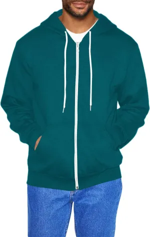 American Apparel Men's Flex Fleece Long Sleeve Zip Hoodie