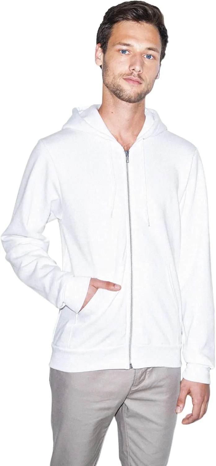 American Apparel Men's Flex Fleece Long Sleeve Zip Hoodie