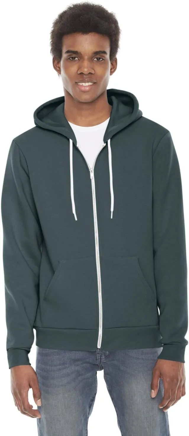 American Apparel Men's Flex Fleece Long Sleeve Zip Hoodie