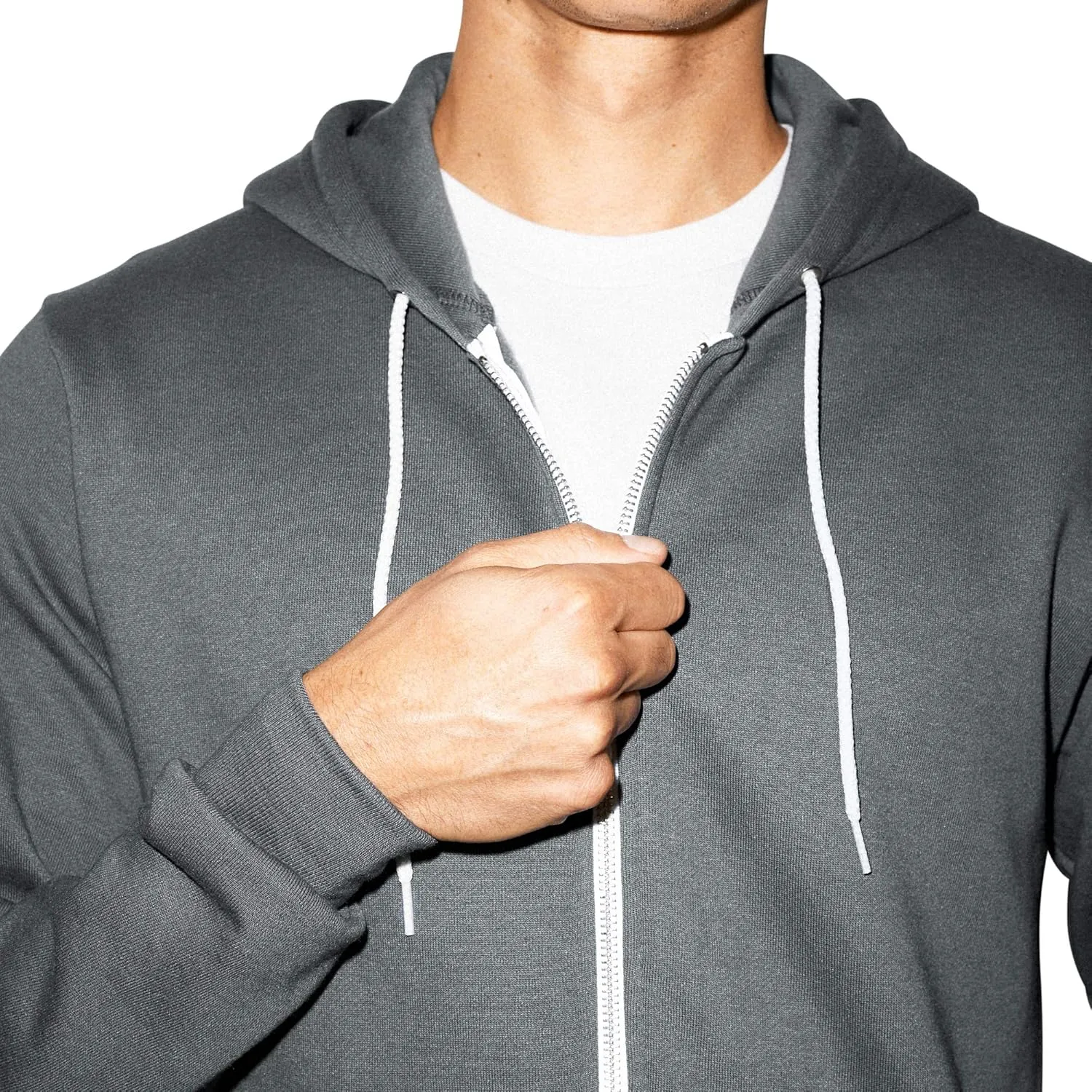 American Apparel Men's Flex Fleece Long Sleeve Zip Hoodie
