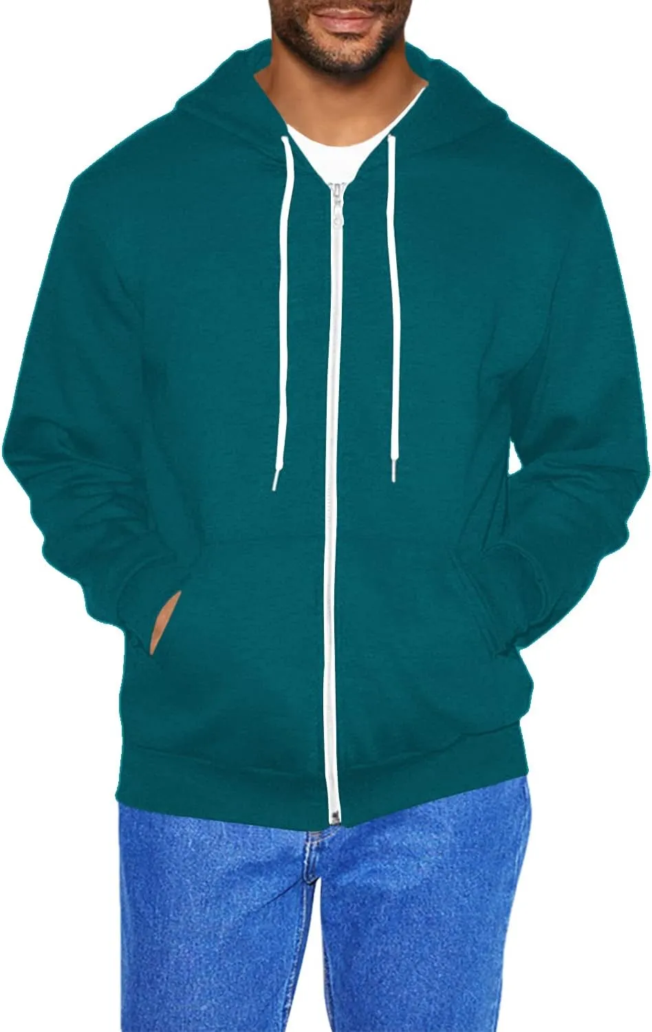 American Apparel Men's Flex Fleece Long Sleeve Zip Hoodie