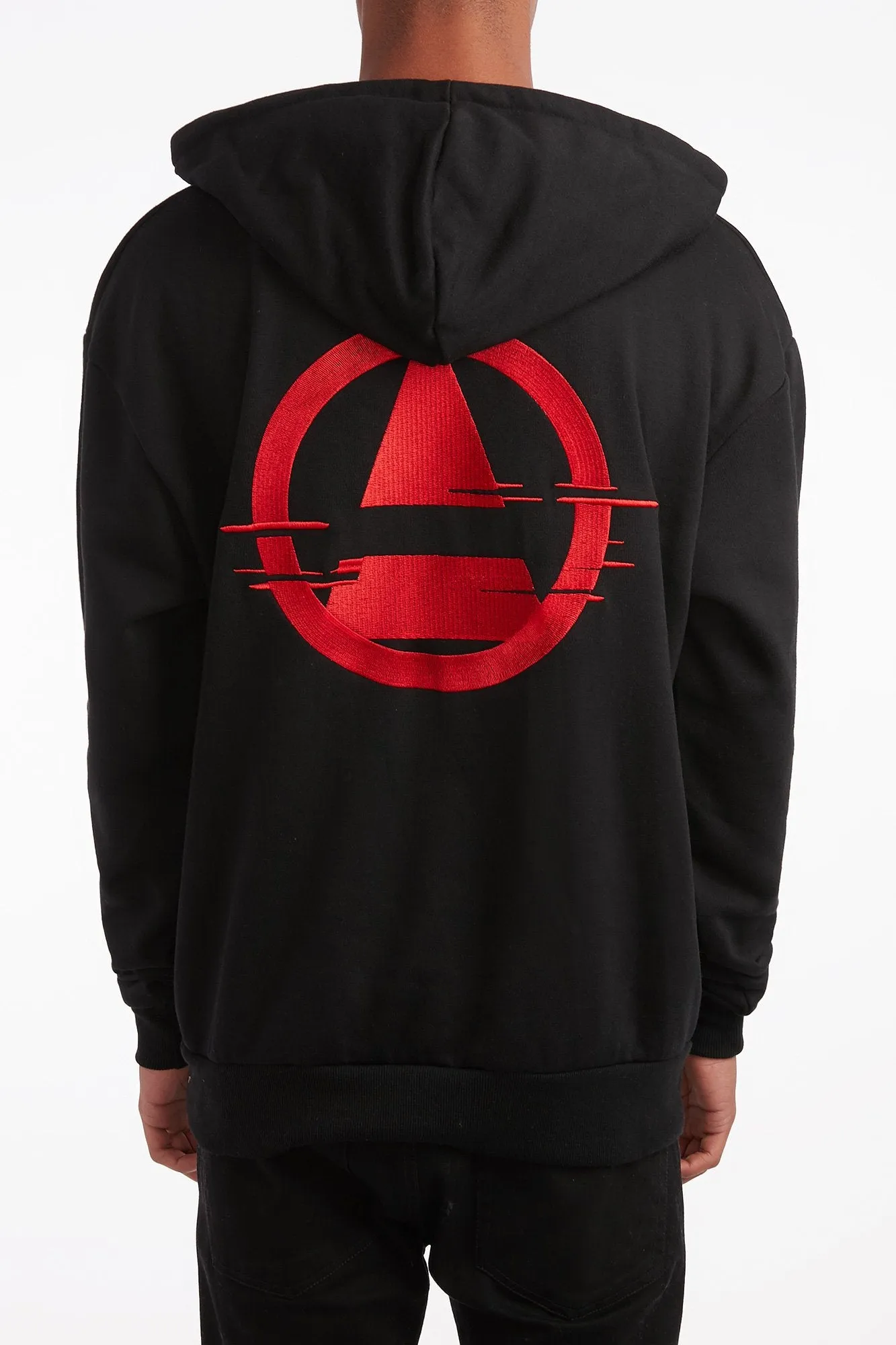 Amnesia Guys Tiger Embroidered Popover Hoodie