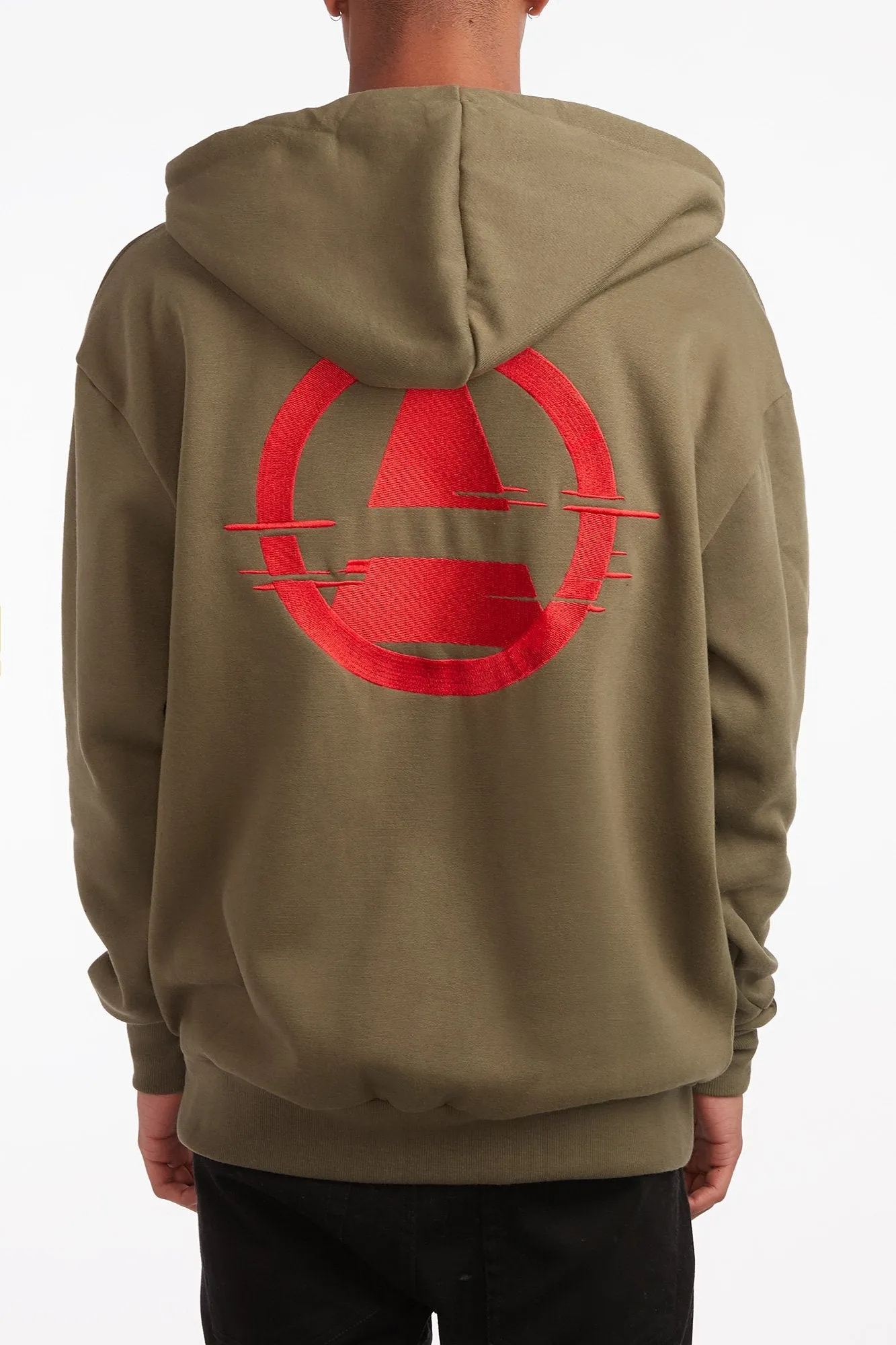 Amnesia Guys Tiger Embroidered Popover Hoodie