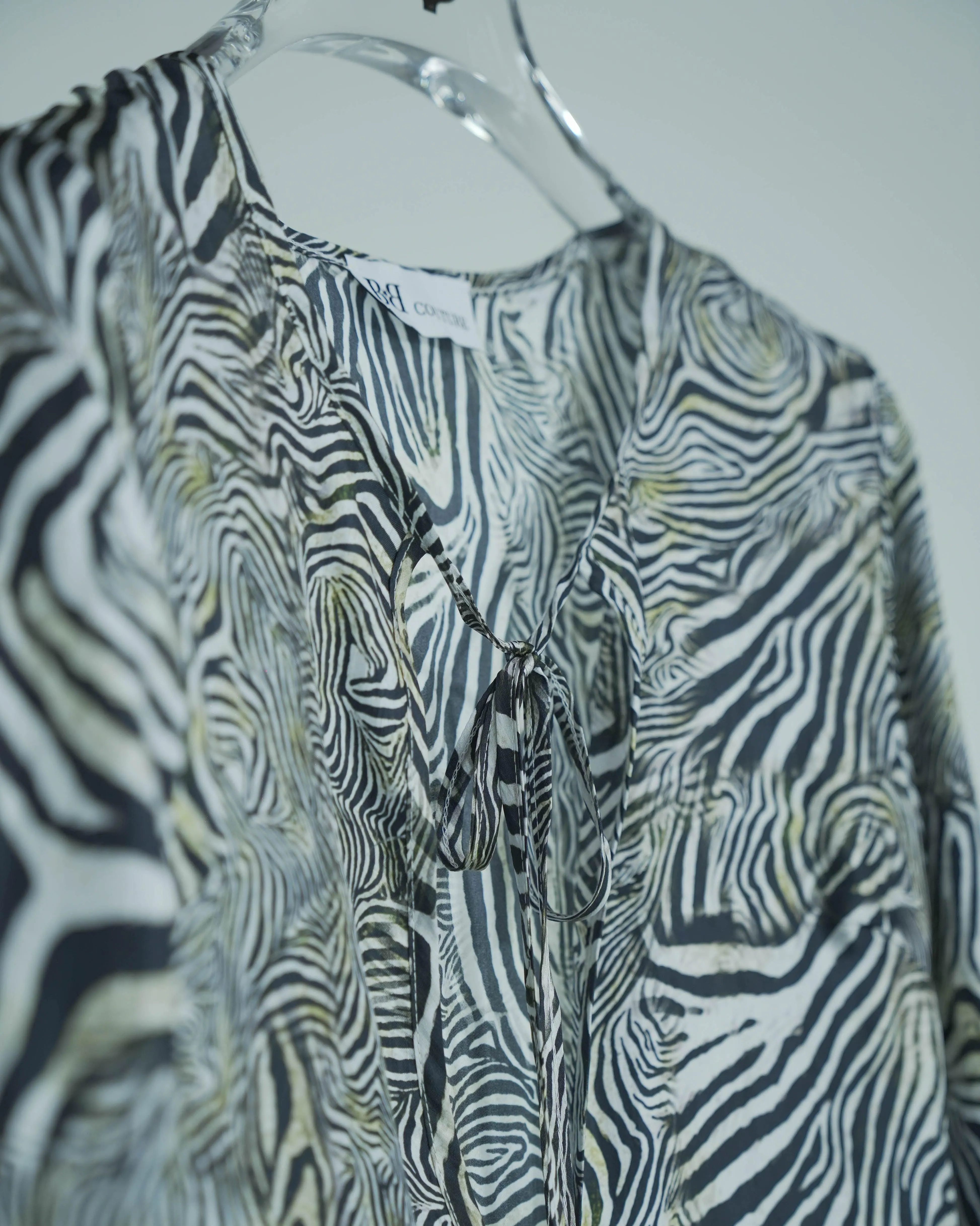 Animalier Beach Robe With Shawl