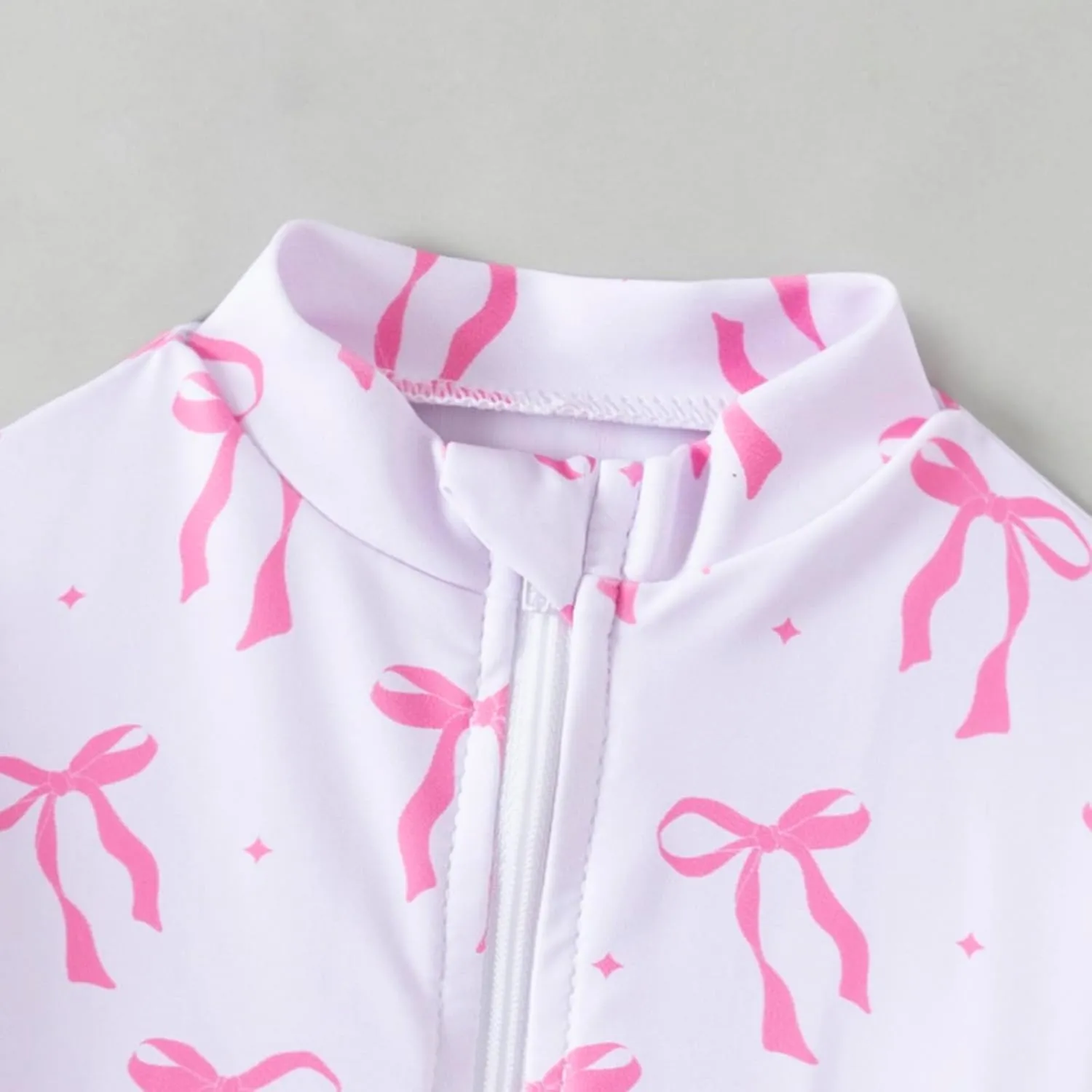 Baby Girls Long Sleeve One Piece Rash Guard Swimsuit with Hat Bathing Suit Beach Wear 0-2T