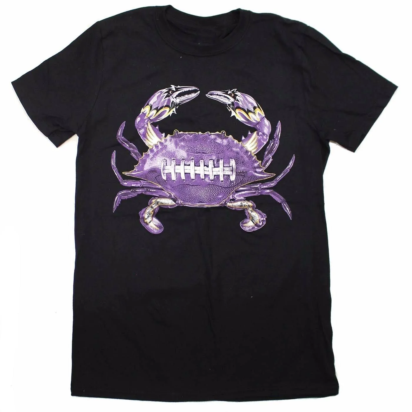 Baltimore Football Home Team Crab *Front Print* (Black) / Shirt