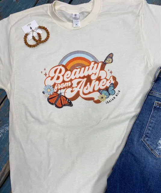 Beauty From Ashes Vintage Design Tee