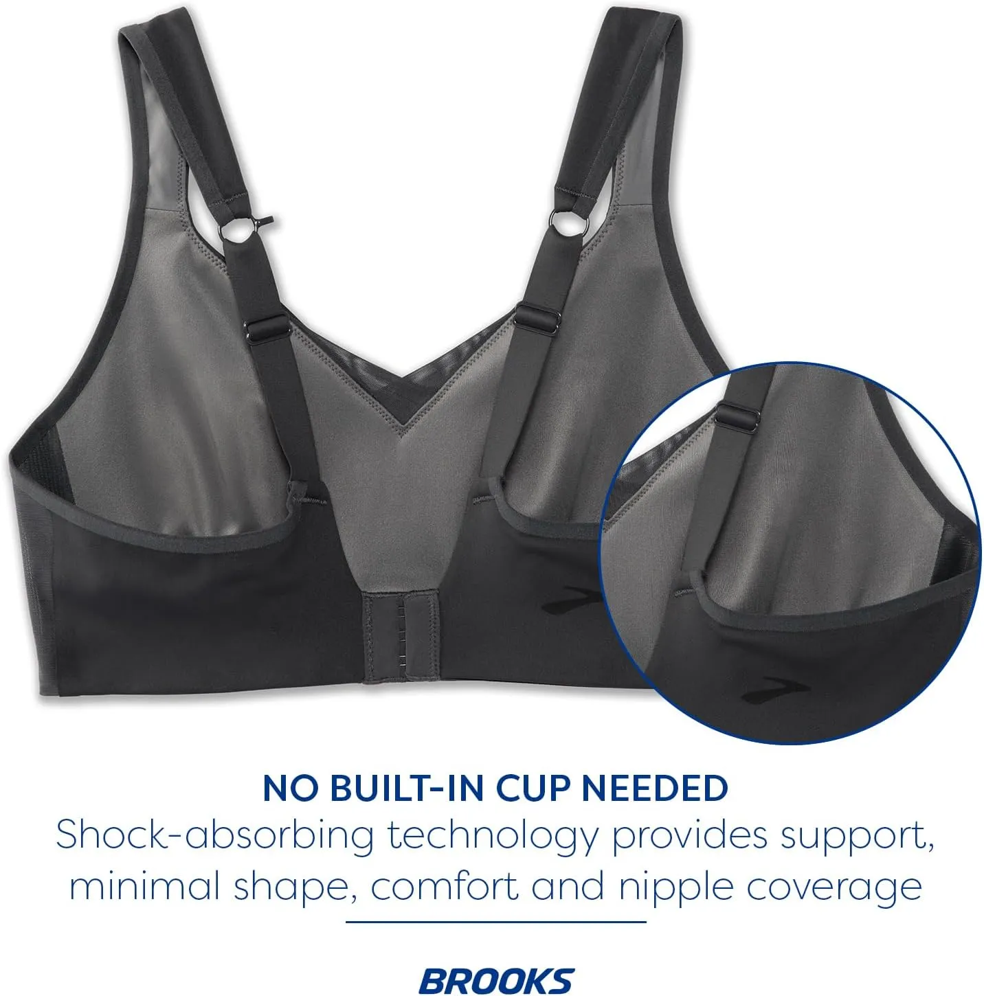 Brooks Women's Convertible Run Bra for High Impact Running, Workouts & Sports with Maximum Support