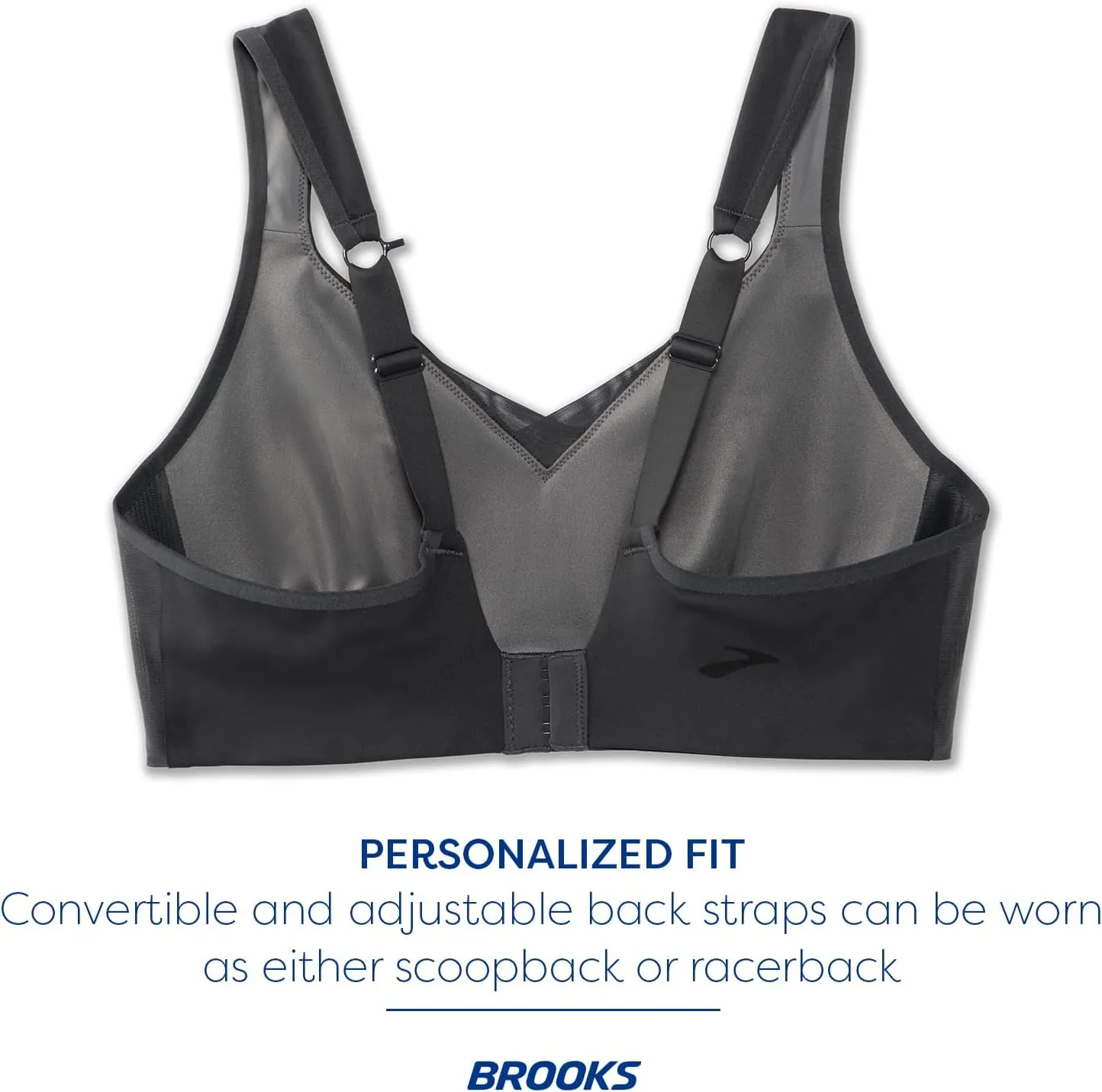 Brooks Women's Convertible Run Bra for High Impact Running, Workouts & Sports with Maximum Support