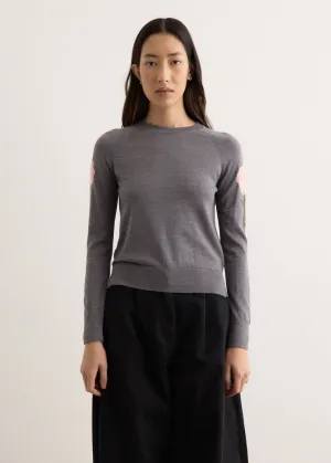 Carnation Detail Long Sleeve Jumper