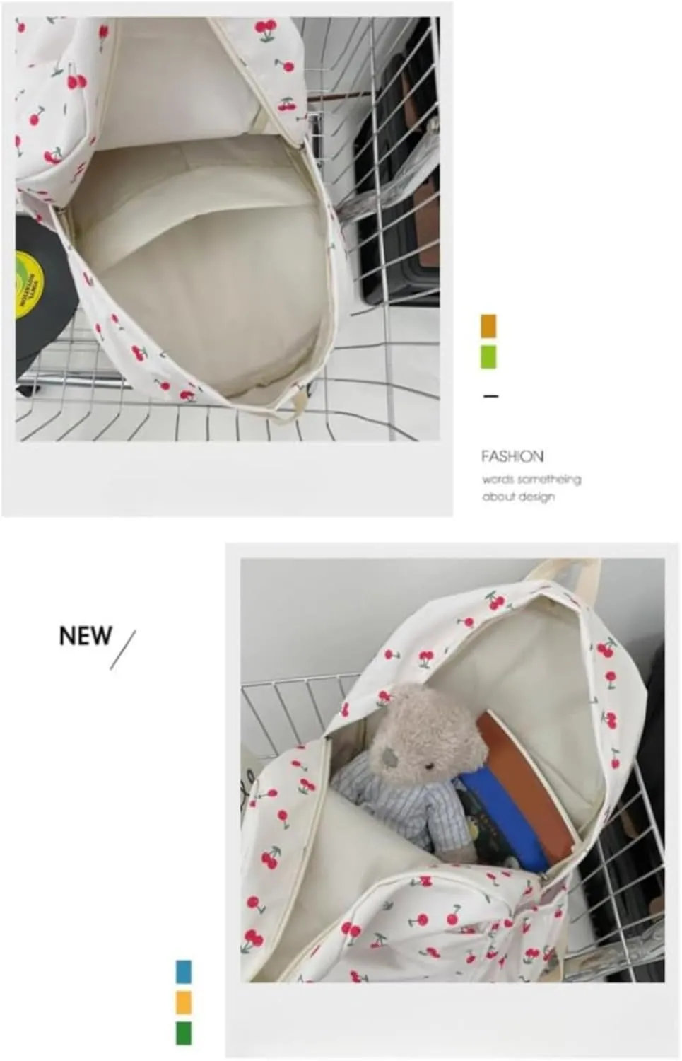 Cherry Aesthetic Backpack Laptop Travel Casual Backpack 3 Point Screwdriver