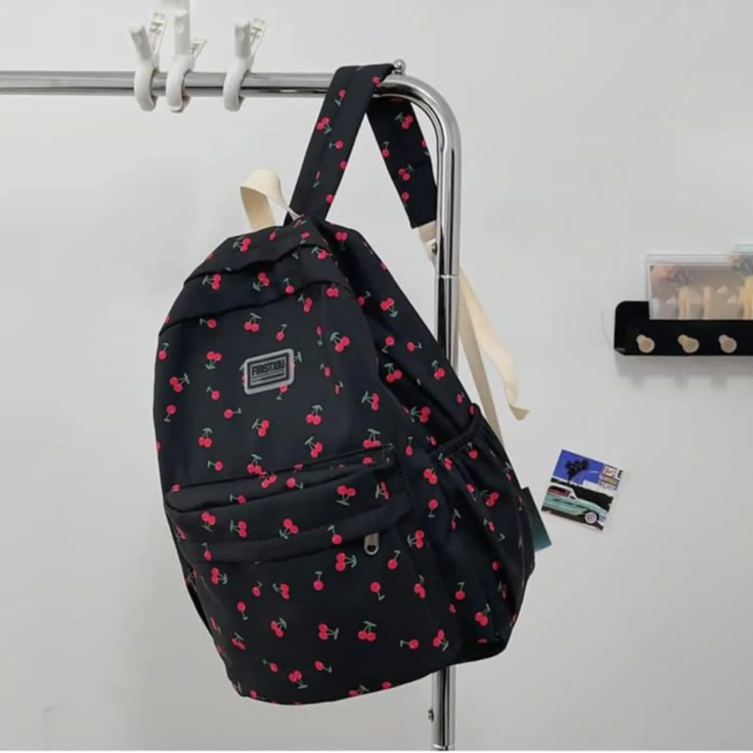Cherry Aesthetic Backpack Laptop Travel Casual Backpack 3 Point Screwdriver