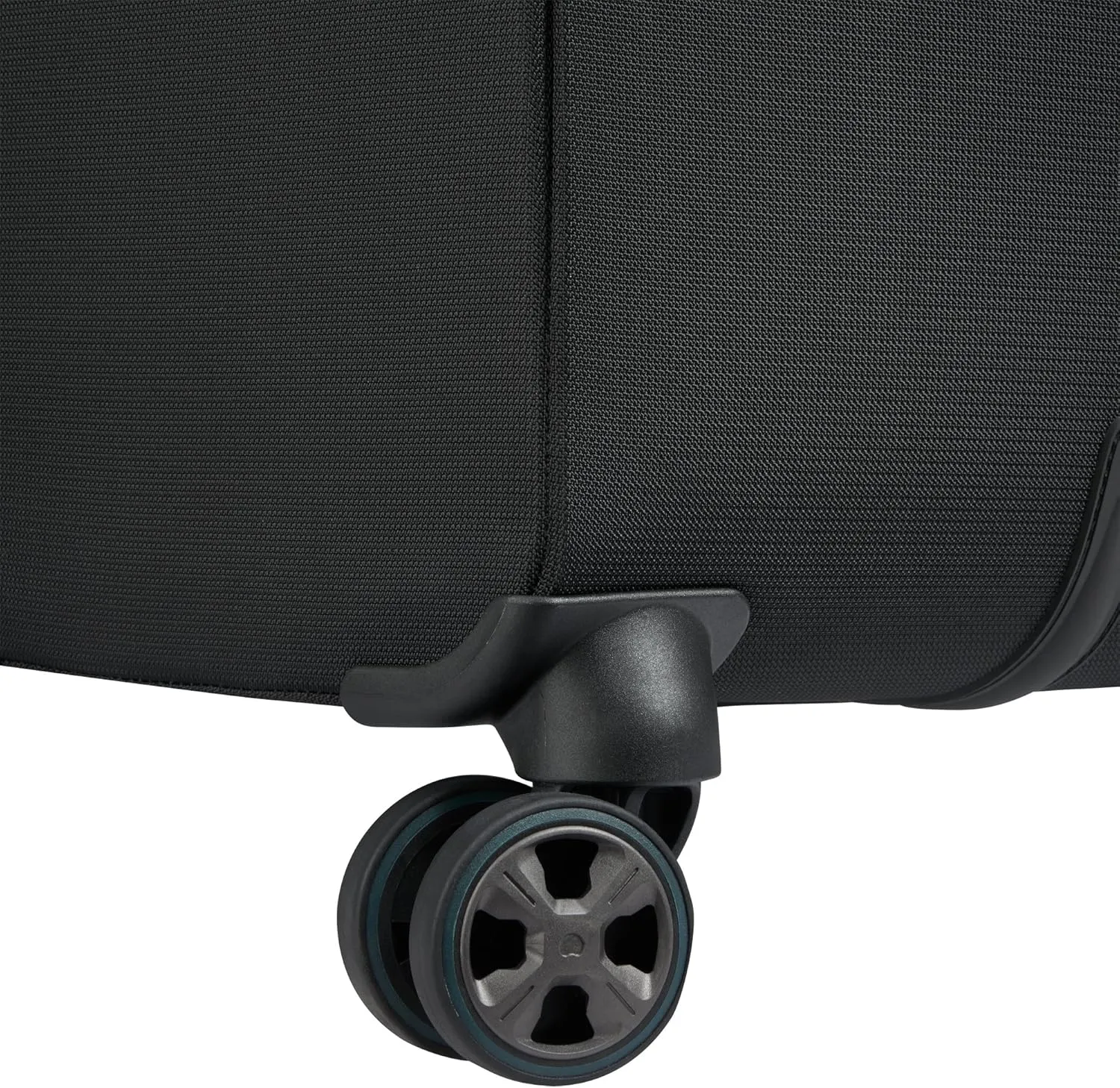 DELSEY Paris Hyperglide Softside Expandable Luggage with Spinner Wheels, Black, Checked-Medium 25 Inch