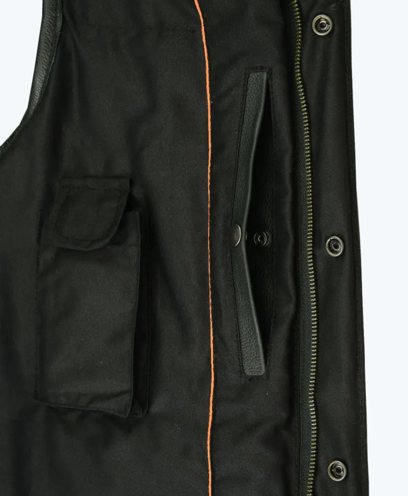 DS181A Concealed Snap Closure, Milled Cowhide, Without Collar