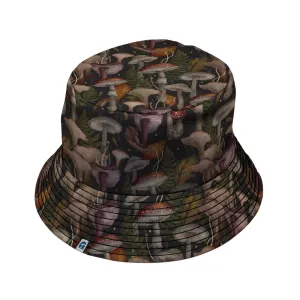 Episodic Autumn Mushroom Collage Bucket Hat