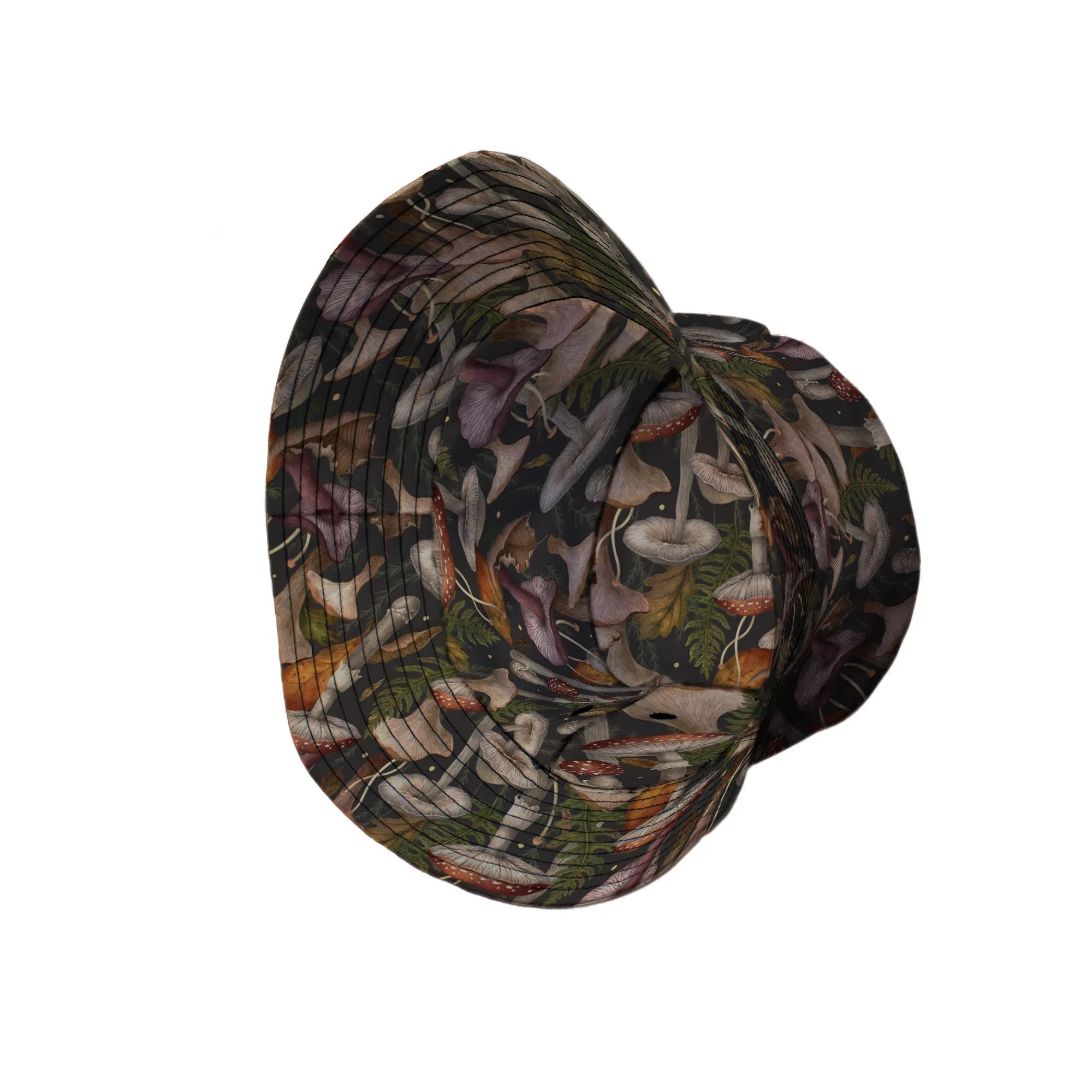 Episodic Autumn Mushroom Collage Bucket Hat
