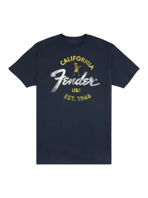 Fender Baja Blue T-Shirt, Blue