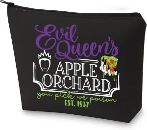 G2TUP Ev Queen Movie Makeup Bag Apple Travel Toiletry Bag You Pick Me Poison Est 1937 Gift for Fairy Tale Lover (P Apple black Makeup Bag)