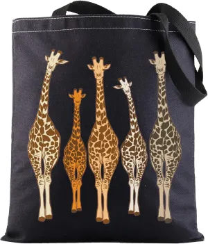 G2TUP Giraffe Tote Bag Giraffe Lovers Reusable Grocery Bag Giraffe Animal Birthday Gift