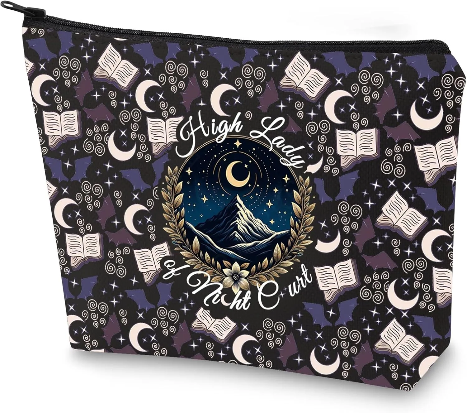 G2TUP High Lady Night Makeup Bag Book Lover Merchandise Zipper Bag Book Lover Travel Cosmetic Bag (High Lady New)