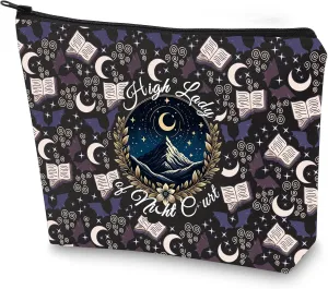 G2TUP High Lady Night Makeup Bag Book Lover Merchandise Zipper Bag Book Lover Travel Cosmetic Bag (High Lady New)