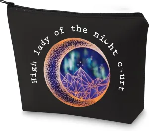G2TUP High Lady Night Makeup Bag Book Lover Merchandise Zipper Bag Book Lover Travel Cosmetic Bag (High Lady)