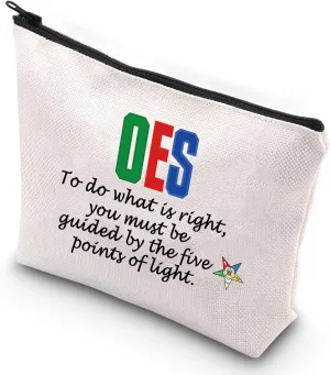 G2TUP Sorority Sister Star Cosmetic Bag Five-Pointed Star Sorority Gift To Do What Is Right Sisterhood Zipper Pouch Bag (Five-Pointed Star)