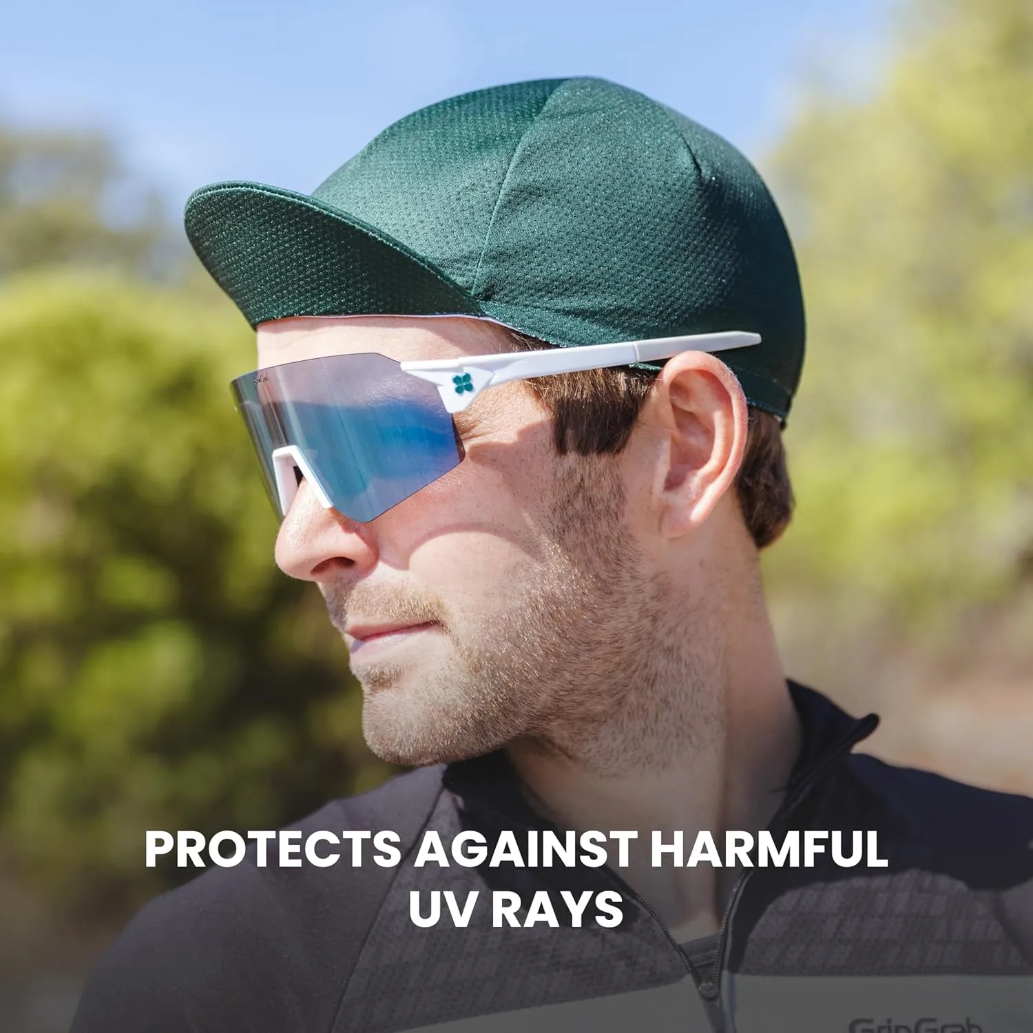 GripGrab Lightweight Summer Cycling Cap UV-Protection Under-Helmet Visor Mesh Hat Thin Breathable SPF Bicycle Headwear