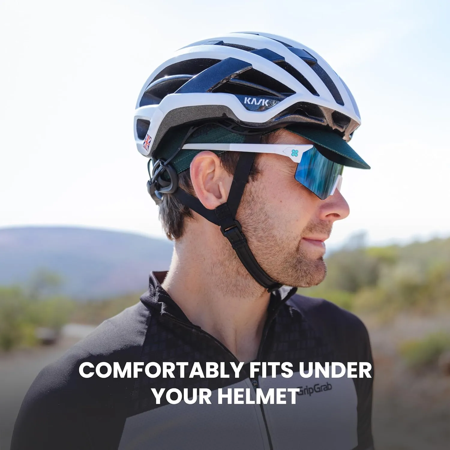 GripGrab Lightweight Summer Cycling Cap UV-Protection Under-Helmet Visor Mesh Hat Thin Breathable SPF Bicycle Headwear