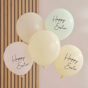 Happy Easter Pastel Balloons