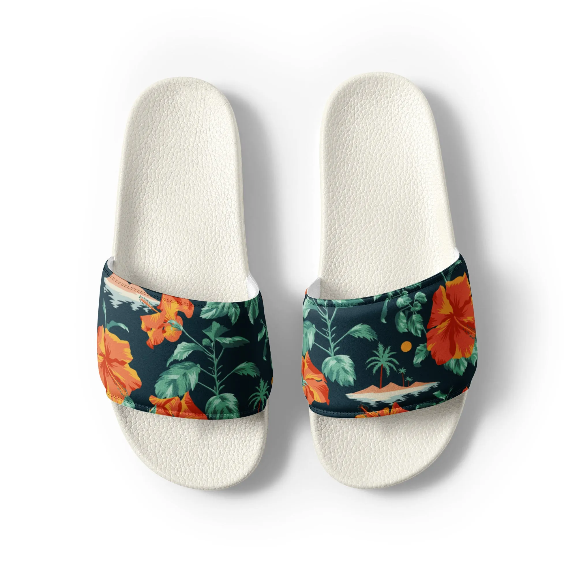 Hawaiian Hibiscus Mens slides