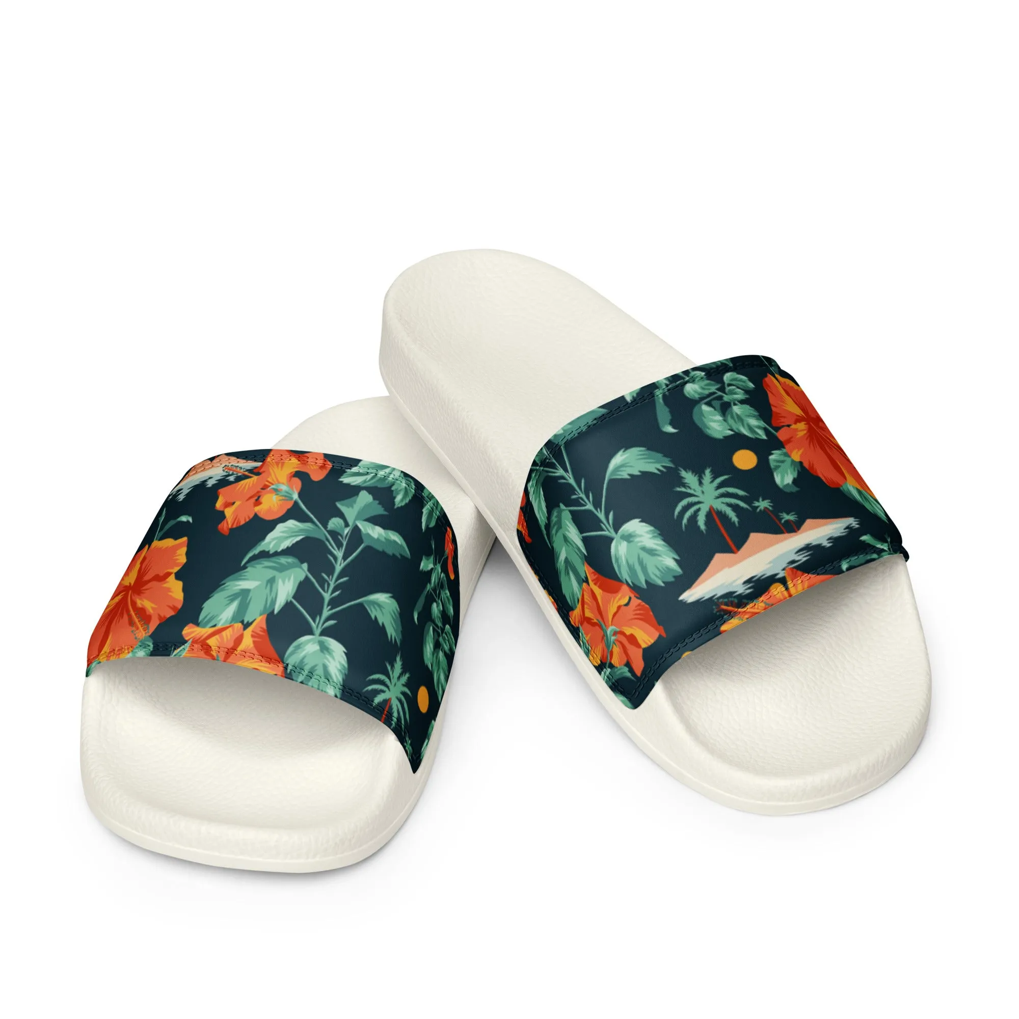 Hawaiian Hibiscus Mens slides