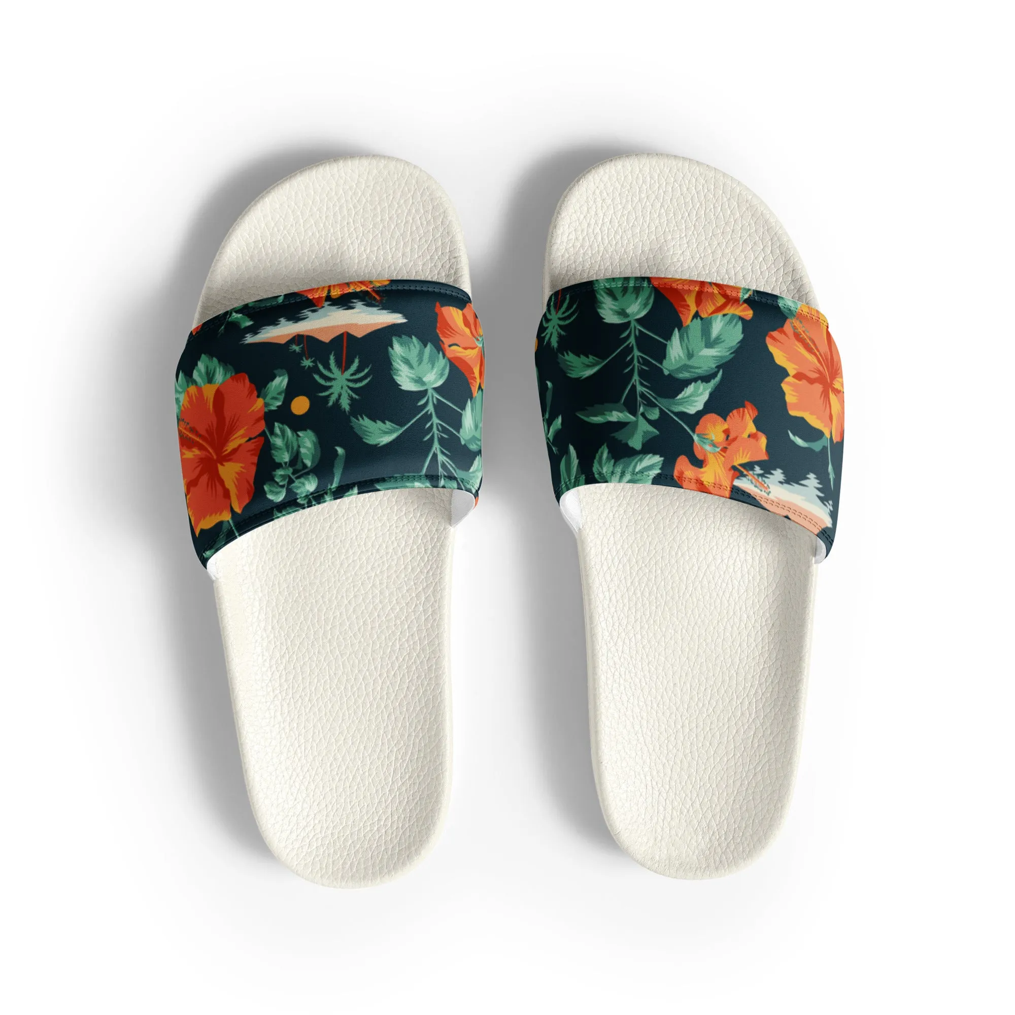Hawaiian Hibiscus Mens slides