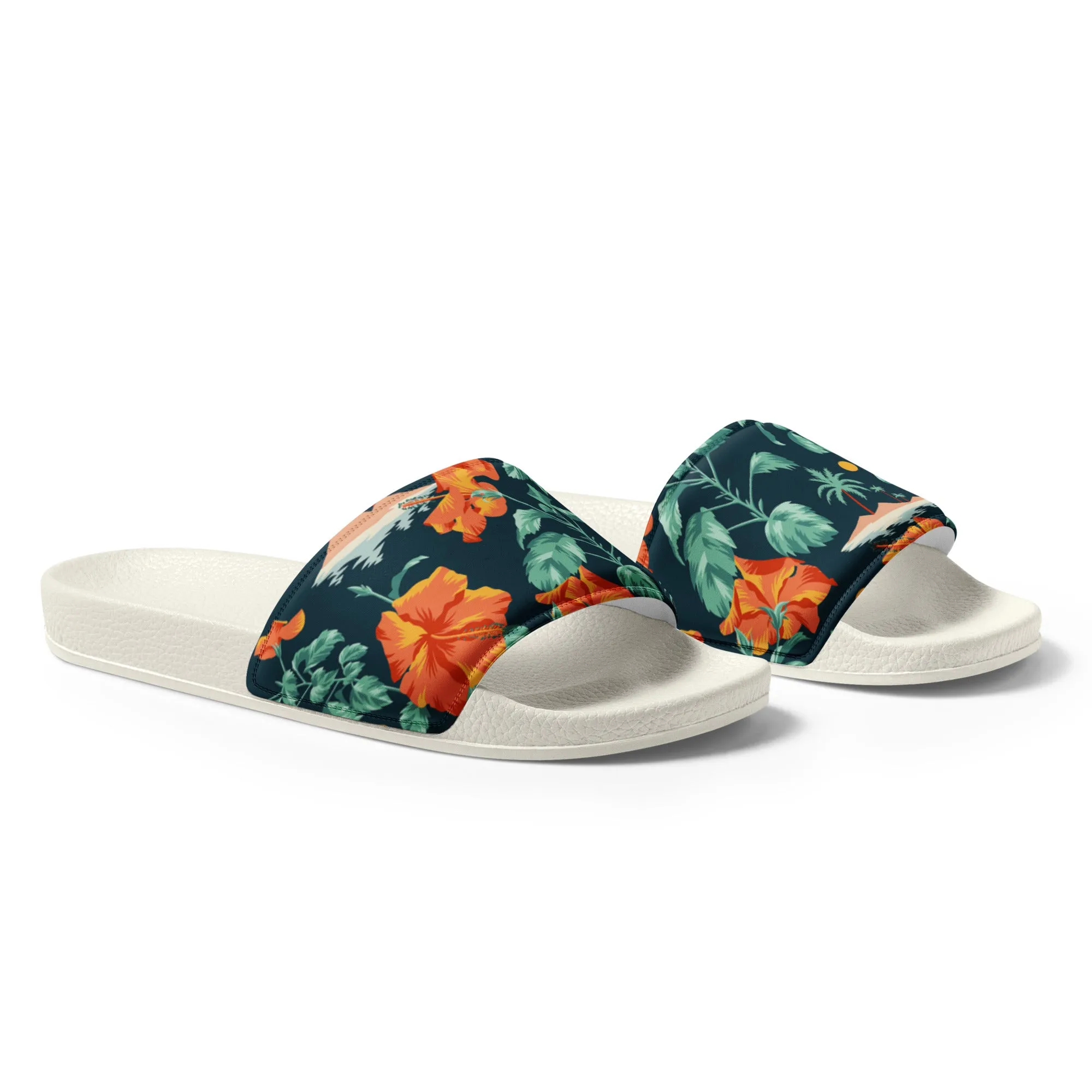 Hawaiian Hibiscus Mens slides