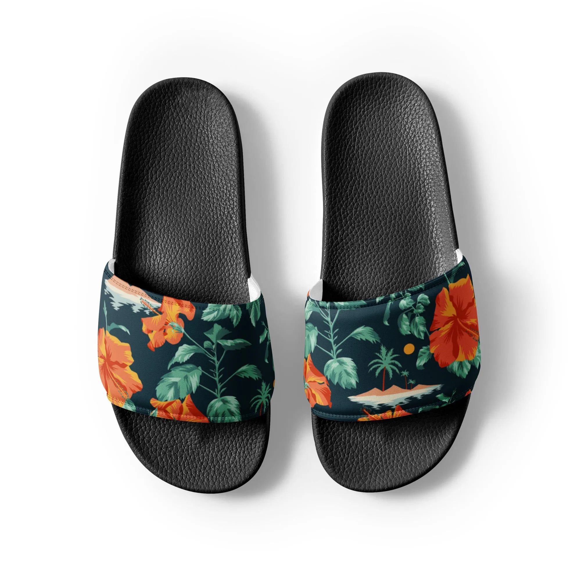Hawaiian Hibiscus Mens slides