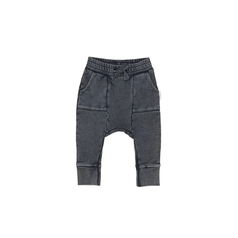 Huxbaby Charcoal Pocket Drop Crotch Pant