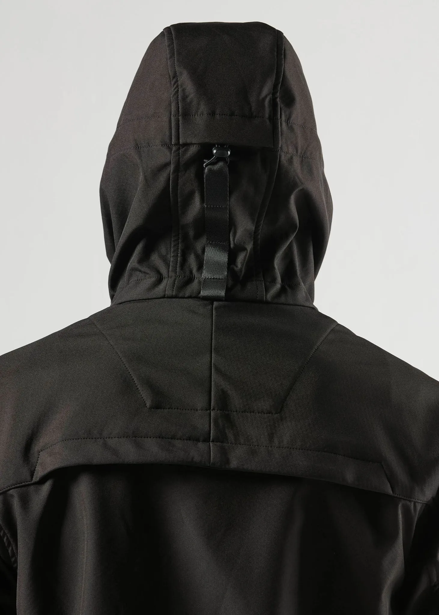 Infantry softshell hooded jacket - black