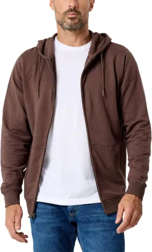 INTO THE AM Premium Zip Up Hoodies for Men S - 4XL Casual Lightweight Fitted Full Zip Sweatshirt