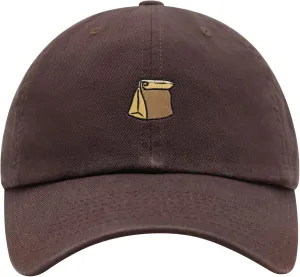 JPAK Paper Bag Premium Dad Hat Embroidered Cotton Baseball Cap Grocery