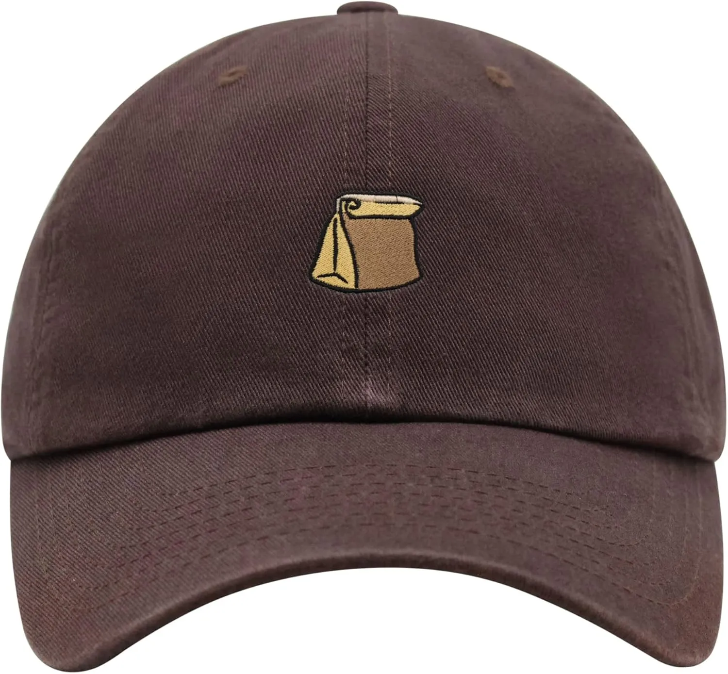 JPAK Paper Bag Premium Dad Hat Embroidered Cotton Baseball Cap Grocery