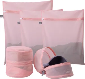 Kimmama Laundry Bag Mesh Wash Bags, Washing Machine Wash Bag, Net Washer Sack with Zipper, Dryer Pouch for Cleaning and Drying Cloths, Garment, Sweater, Delicates, lingerie, Bra, Pant, Sock, Toys