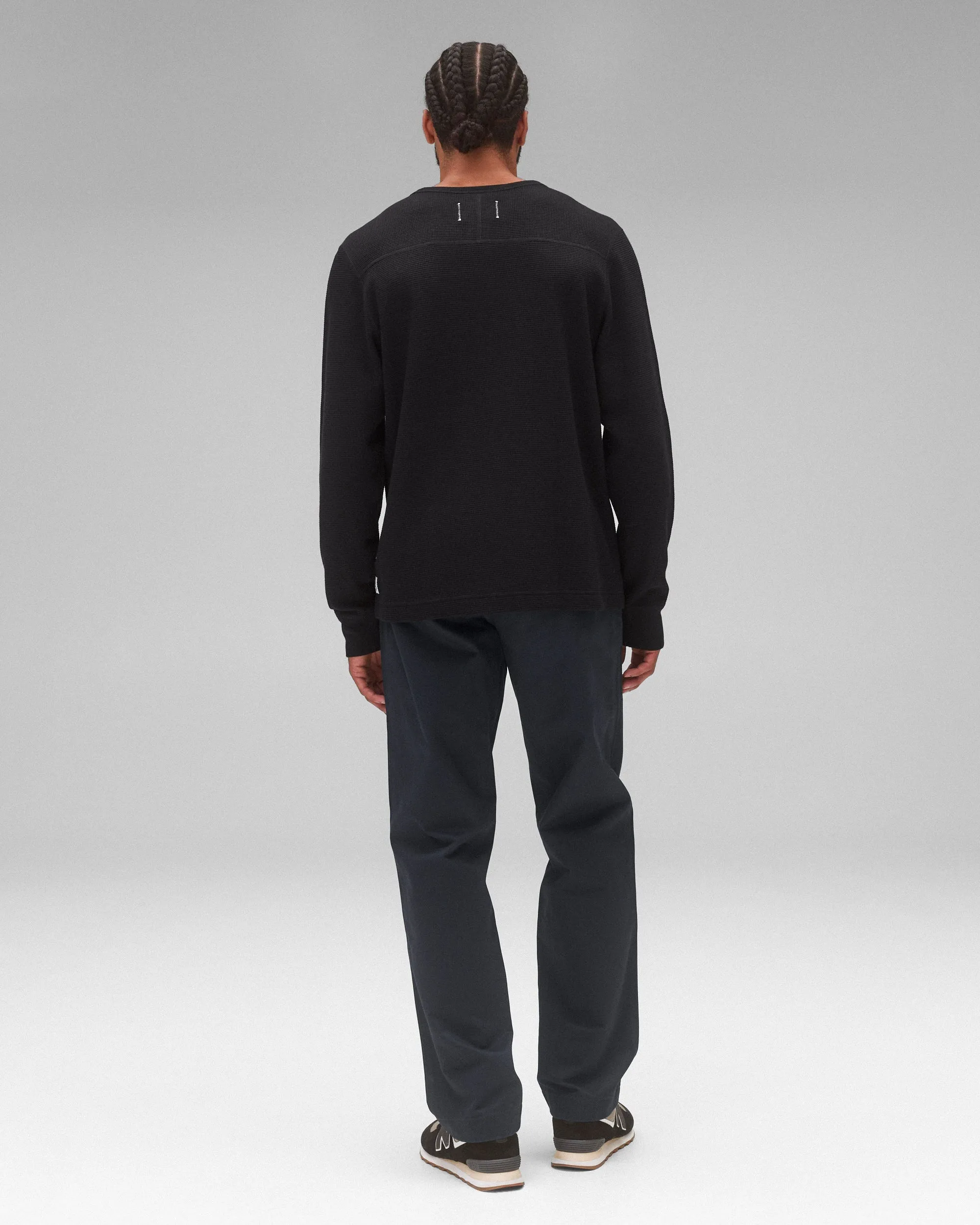 Lighweight Waffle Henley