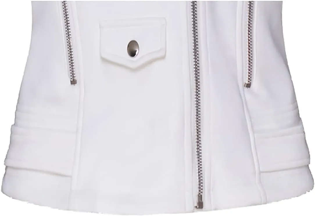 Lmdudan Faux Leather Short Jacket for Women Winter Long Sleeve Motorcycle Coats Sexy Lapel Zipper Cropped Outwear Tops