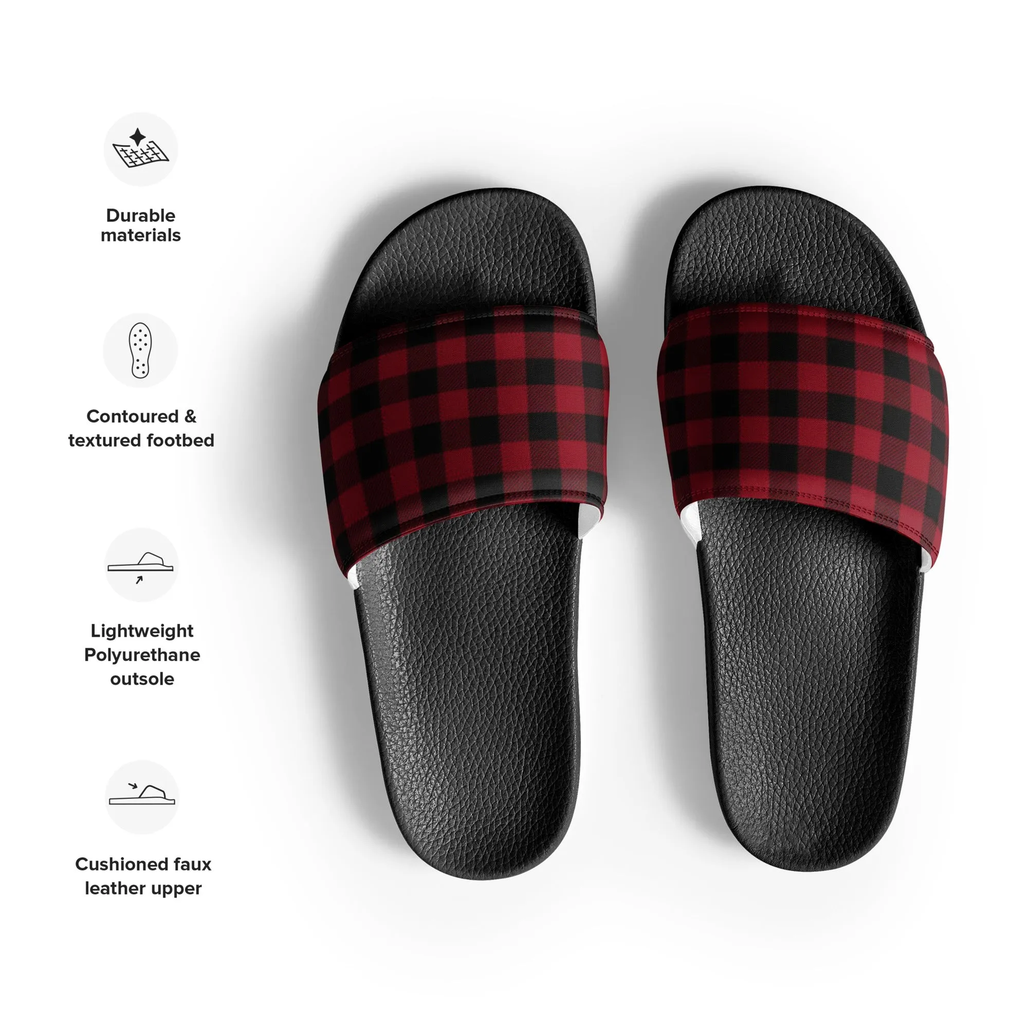 Lumberjack Flannel Mens slides