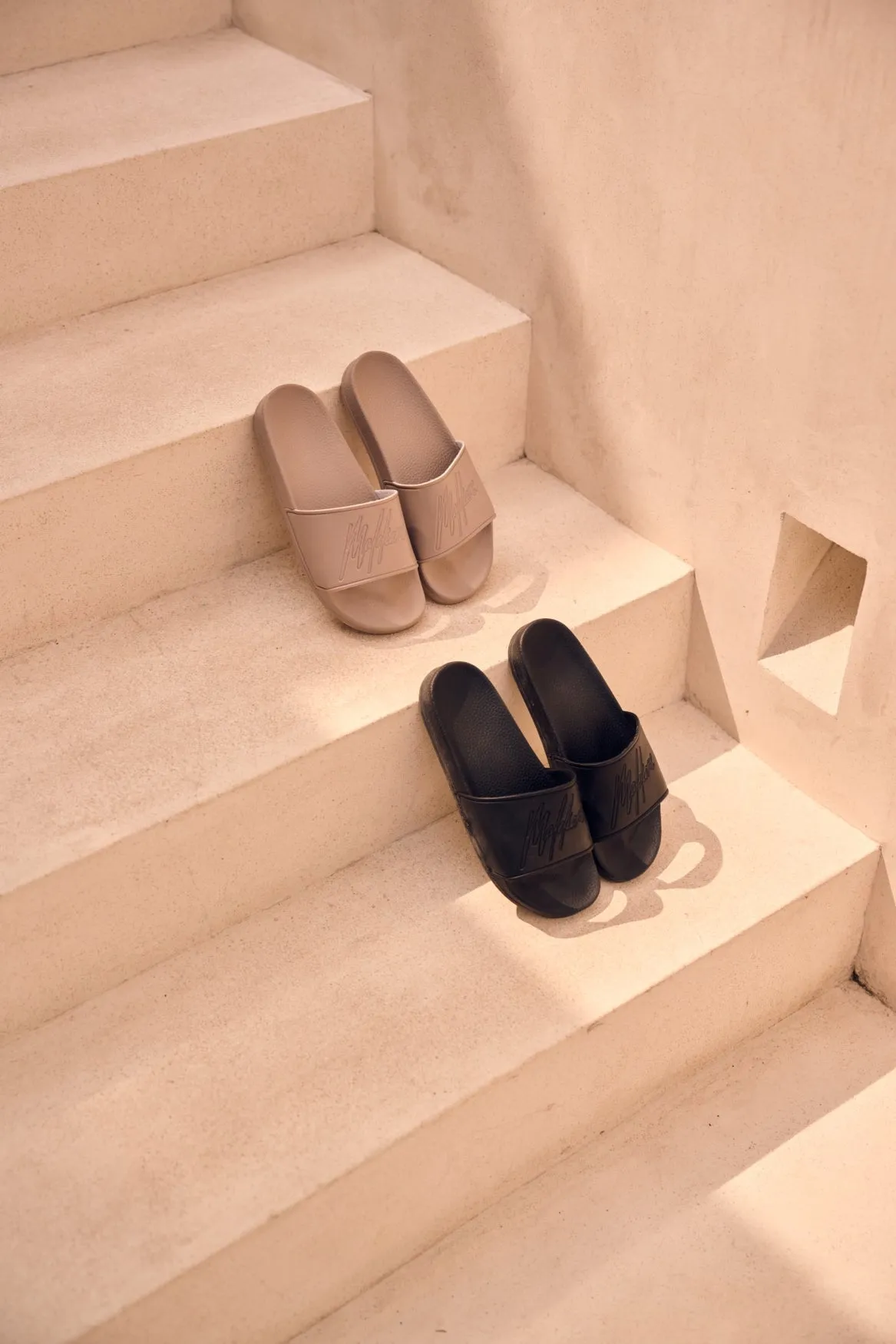 Malelions Men Signature Slides | Black