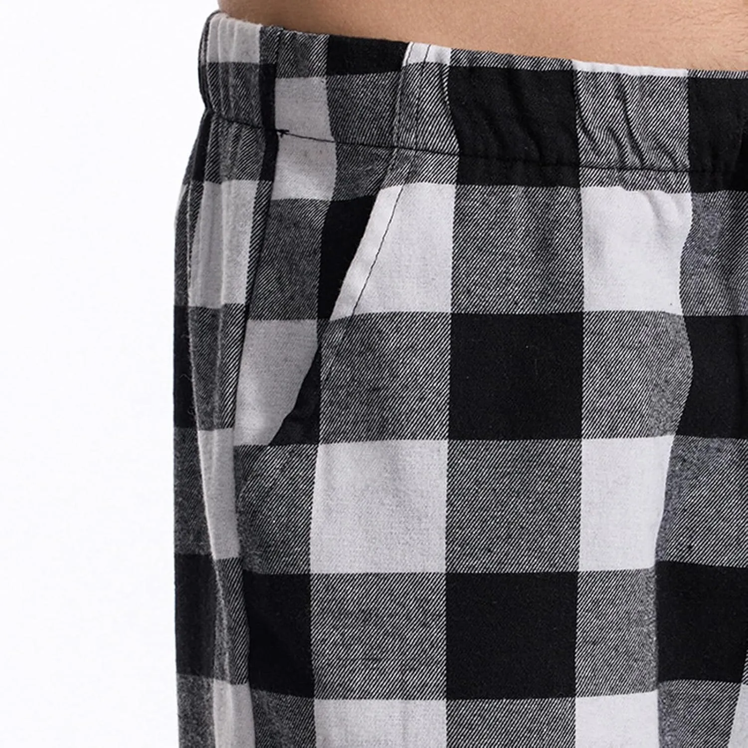 Mens Casual Plaid Trousers Drawstring Waist Straight-Leg Pants Stylish Comfy Open Bottom Trouser Athletic Basic Pants